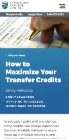 How to Maximize Your Transfer Credits blog post