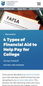 4 Types of Financial Aid to Help Pay for College blog post